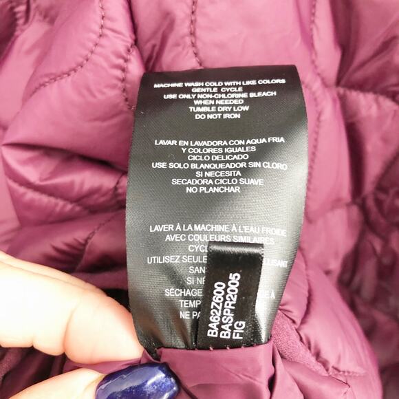 Bass Outdoors Womens Olympic Packable Insulated Jacket Medium Purple Zip Up NWT - Picture 10 of 10